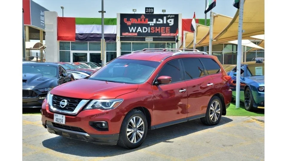 Used Nissan Pathfinder SV 2023 UAE Dubai V6 Red Interior
