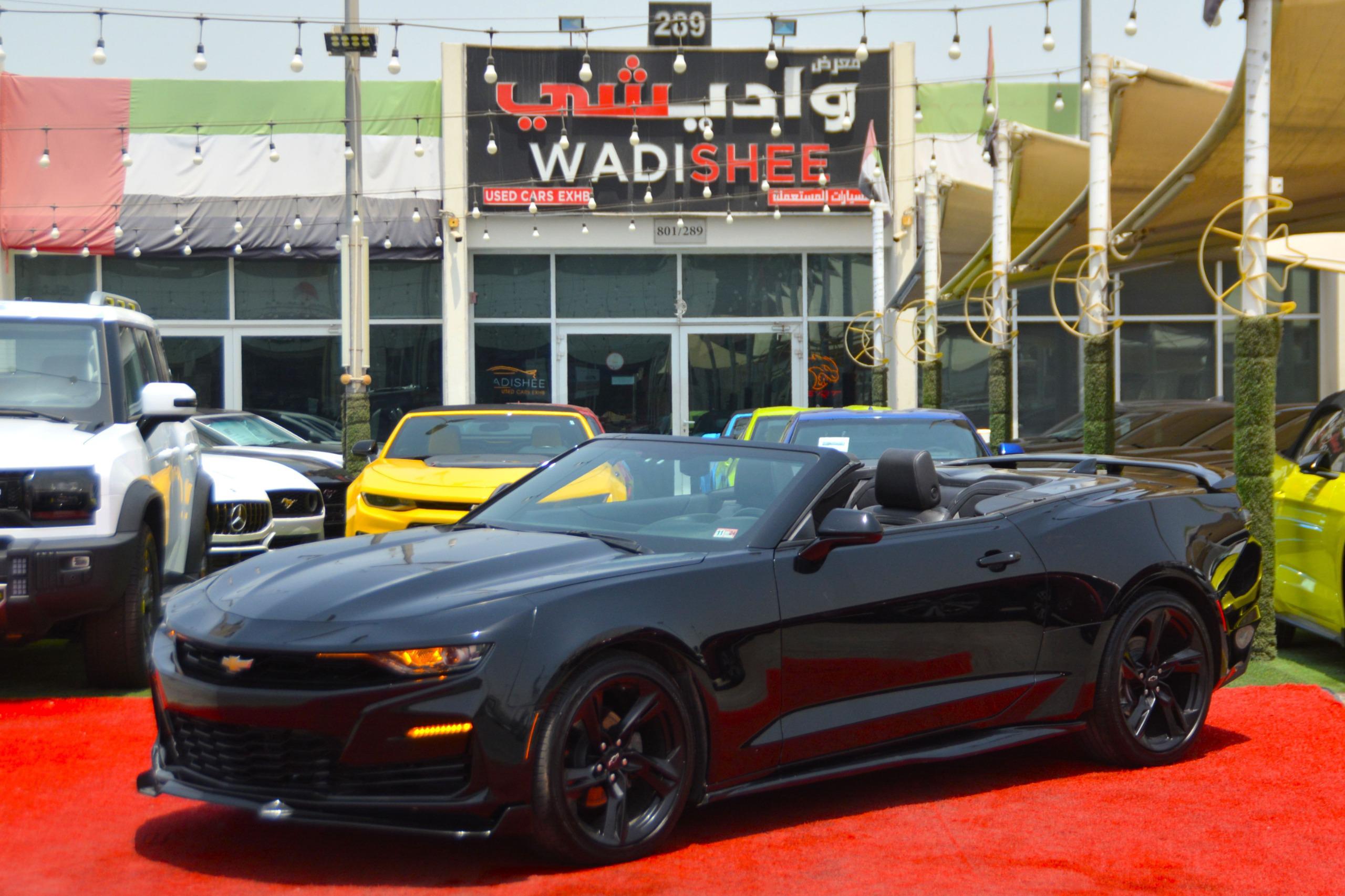 Used Chevrolet Camaro LT Convertible UAE Dubai 2024 – Black V6 3.6L