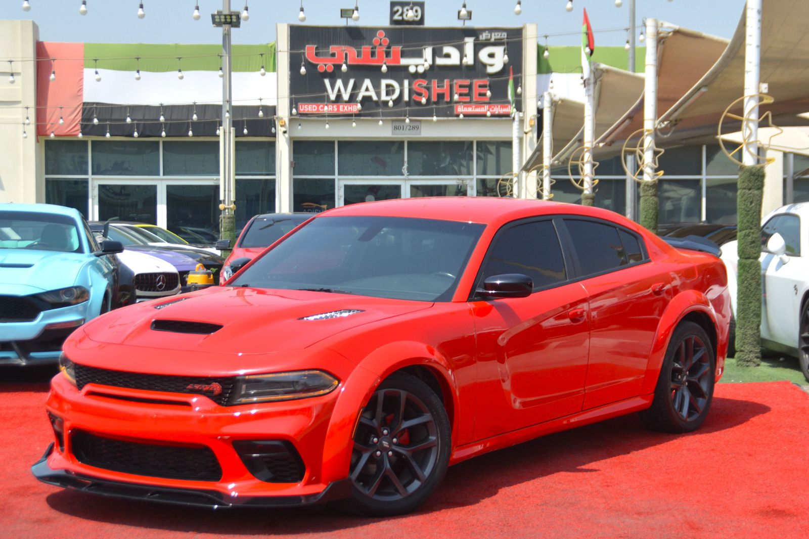 Used 2022 Dodge Charger UAE Dubai – Red Muscle Sedan